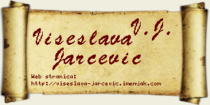 Višeslava Jarčević vizit kartica